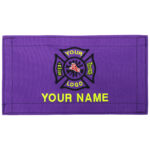 personalized monogram custom medical bag patch embroidered velcro rip-away name id nylon patch emt firefighter gear bag