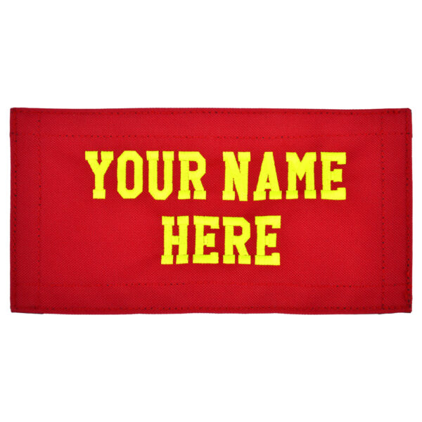 personalized monogram custom medical bag patch embroidered velcro rip-away name id nylon patch emt firefighter gear bag