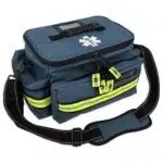 Blue EMT Bag With Reflective trim and Zipper Pulls