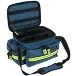 Blue EMT Bag, Opened, With Divider Compartments