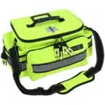 Fluorescent Yellow EMT Bag With Reflective trim and Zipper Pulls