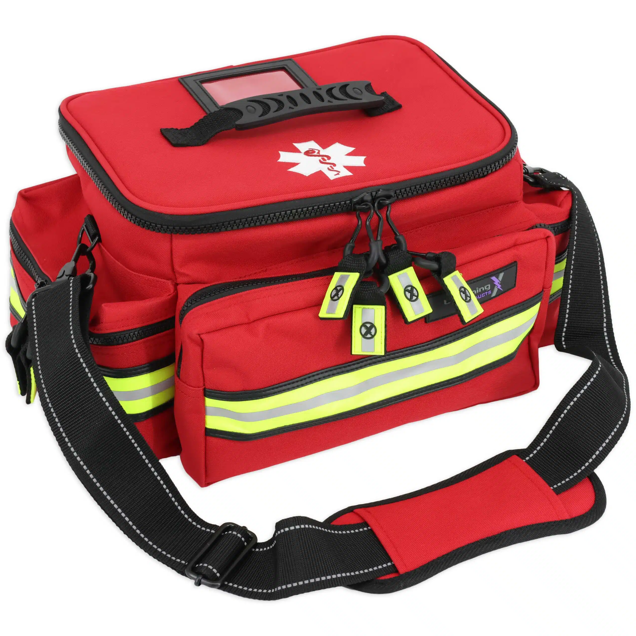 red lightning x emt bag with reflective trim closed