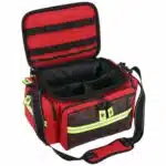 Red EMT Bag, Opened, With Divider Compartments