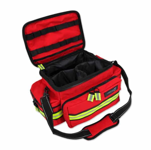 Lightning X Medium First Responder EMT Bag red reflective zipper pulls star of life embroidery dividers