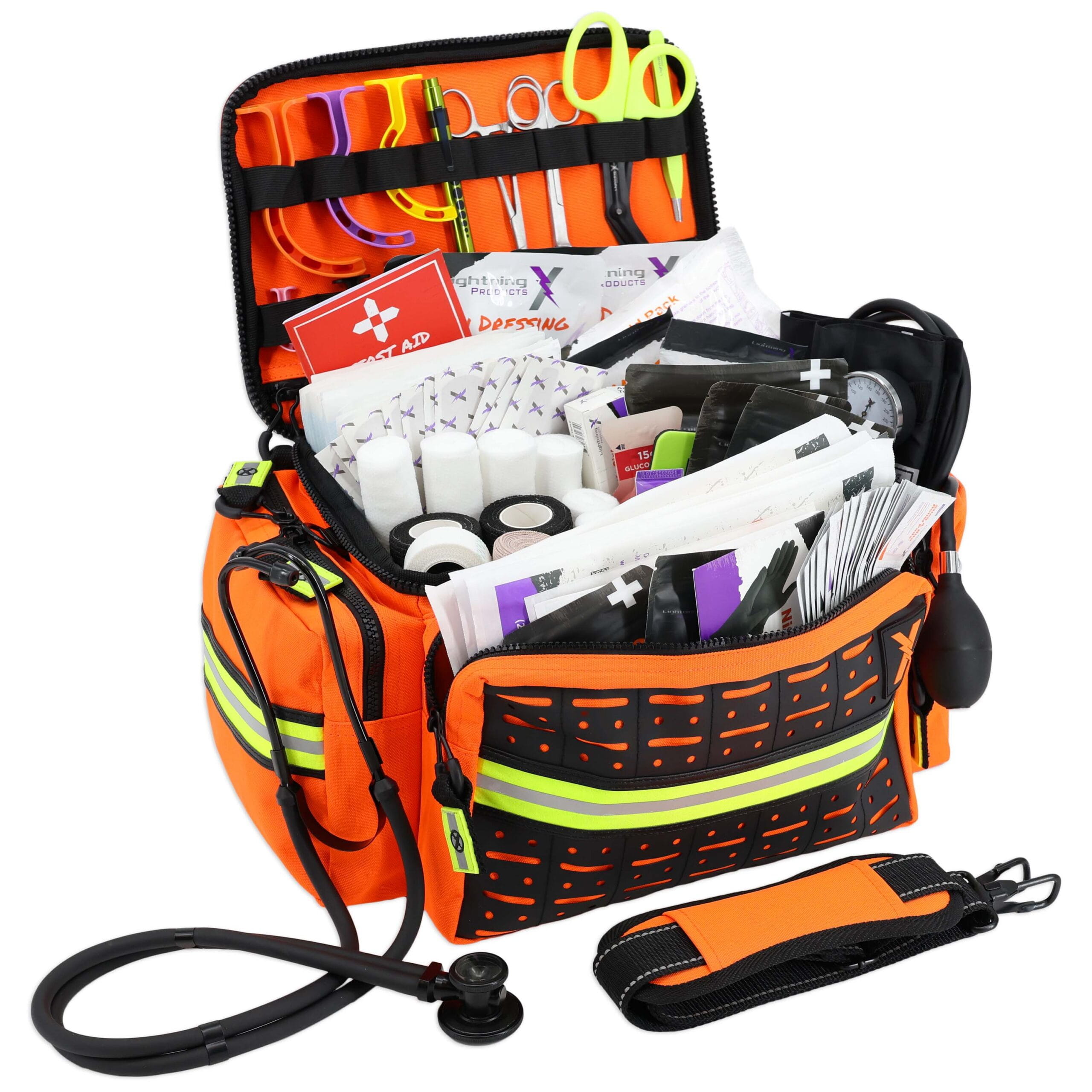 Mid-Sized First Responder EMT Bag w Standard Fill Kit B