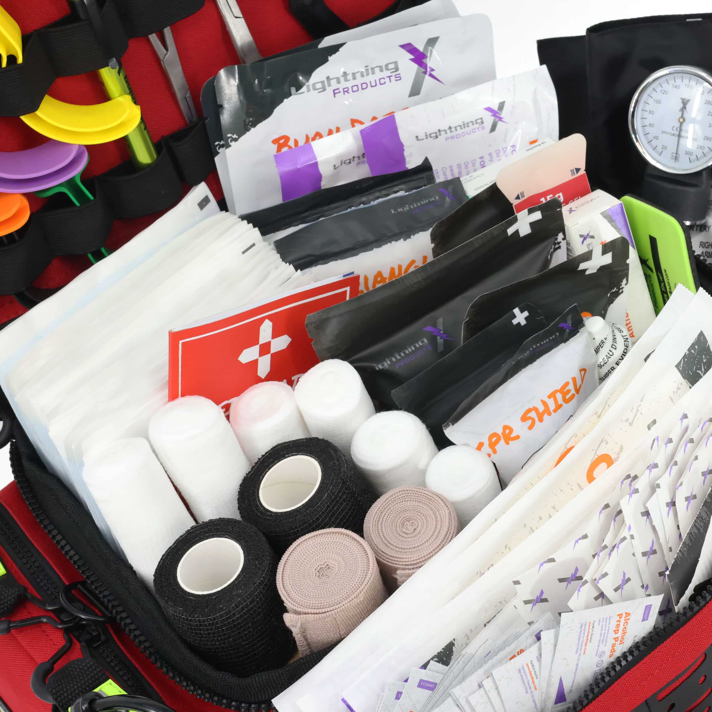 Mid-Sized First Responder EMT Bag w Standard Fill Kit B