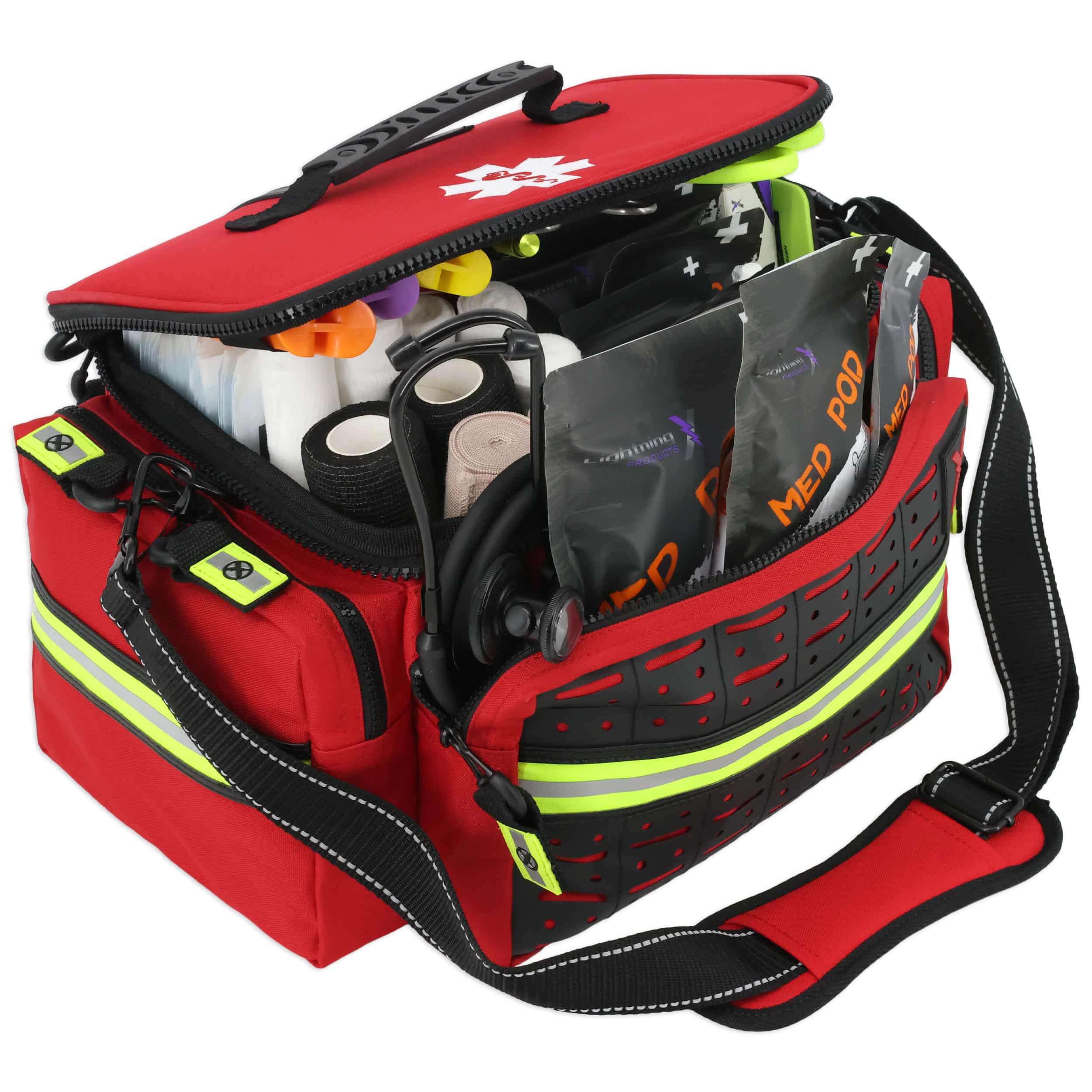 Mid-Sized First Responder EMT Bag w Standard Fill Kit B