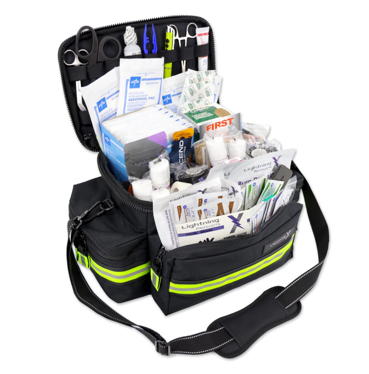 Mid-Sized First Responder EMT Bag w/ Standard Fill Kit A