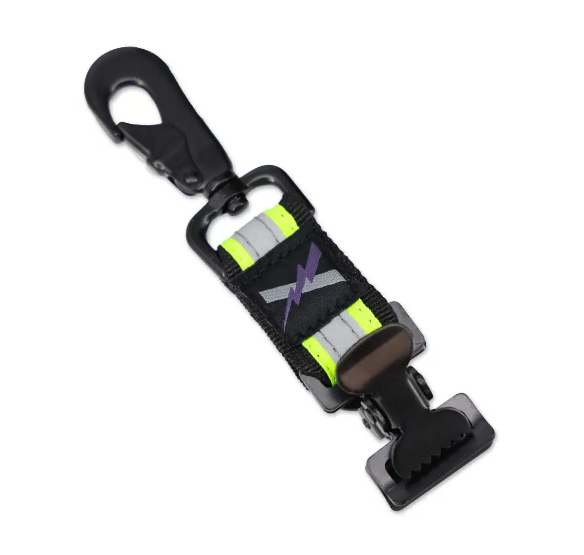 LXFGC-HD2 Dual HD Glove Clip reflective glove holder for firefighters, rescue, extrication, construction, golf, mechanics, work with alligator clip from lightning x