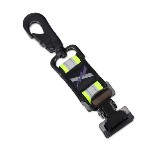 LXFGC-HD2 Dual HD Glove Clip reflective glove holder for firefighters, rescue, extrication, construction, golf, mechanics, work with alligator clip from lightning x