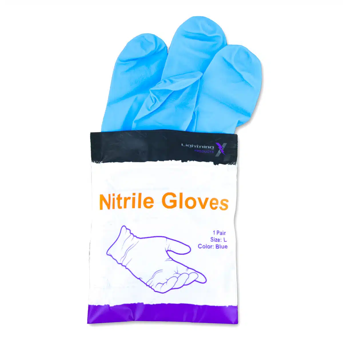 Nitrile Exam Gloves | Individually Wrapped | Single Pair | LXNG1
