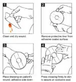 Lightning X CSV6 vented chest seal with hydrogel adhesive for open chest wounds, trauma first aid, IFAK kits, gunshot or stab injuries, military and EMS emergency use