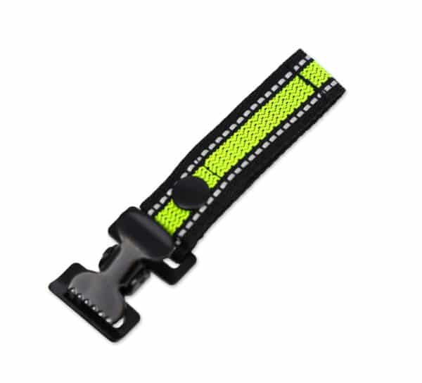 lightning x belt loop glove strap holder clip keeper for firefighter, fireman, construction, mechanics, gardening, safety glvoes reflective nylon snap velcro