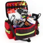 Lightning X Mid-Sized EMT Kit w/ Trauma Pak CAT Tourniqiuet + QuikClot - Red