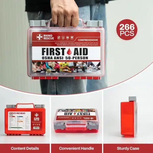 50 Person First Aid Kit | 266 Pcs