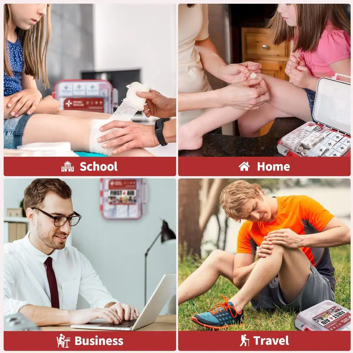 100 Person First Aid Kit | 350 Pcs