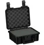 Lightning X Air Tight Water Tight Hard Case; 14" Medium w/ Universal Pluckable Foam - BLACK