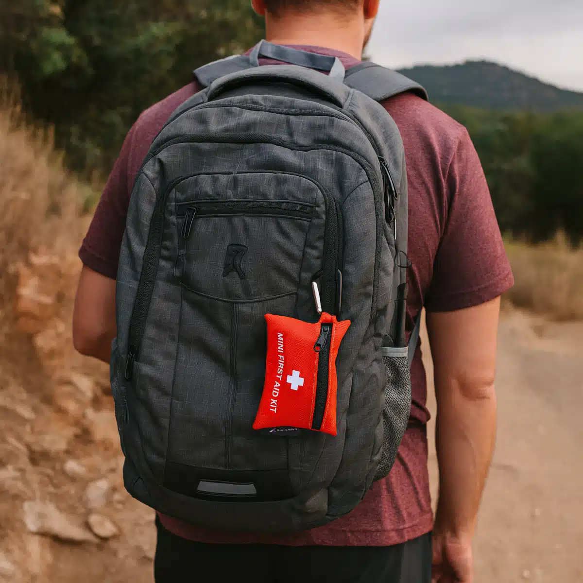 Lightning X Pocket-Sized Portable Mini First Aid Kit w/ Carabiner | LXFAK-MINI