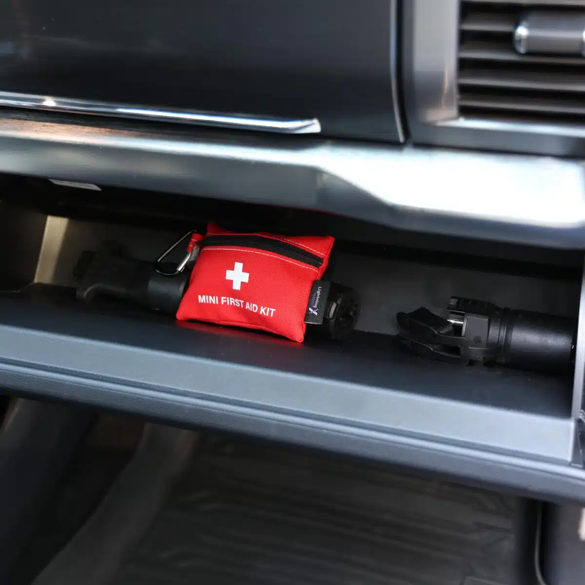 Lightning X Pocket-Sized Portable Mini First Aid Kit w/ Carabiner | LXFAK-MINI