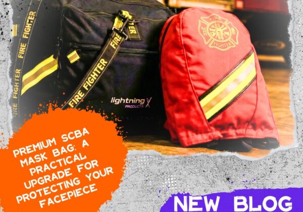 SCBA facepiece stored in FB30 LXFB30 mask bag to protect lens and seal
