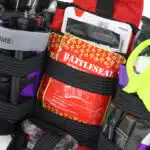 closeup of hemostatic gauze in stop the bleed kit