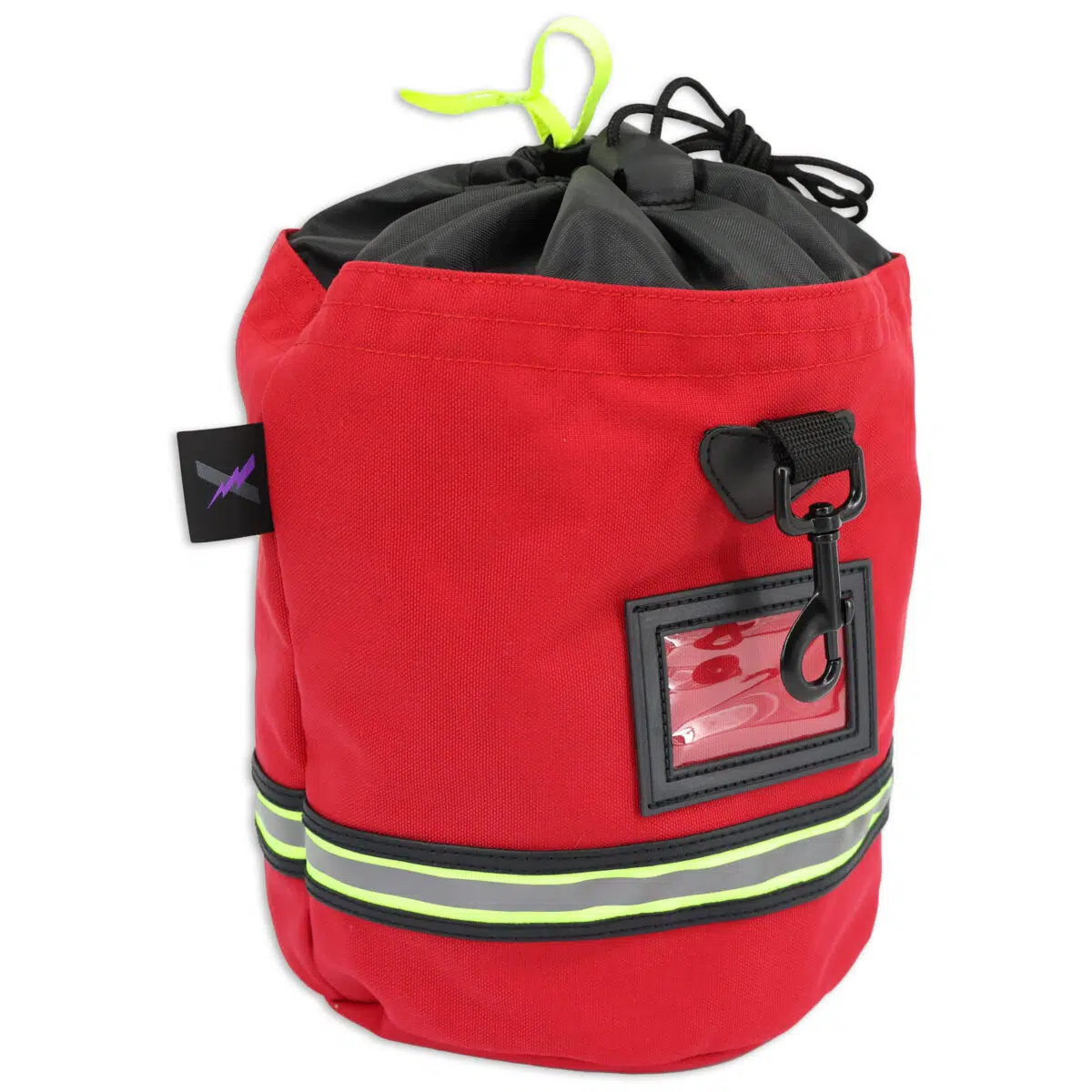 Red Fleece Lined Drawstring SCBA Mask Bag