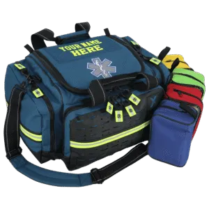 Lightning X LXMB35 Blue Modular Trauma Bag With Custom Embroidered Name