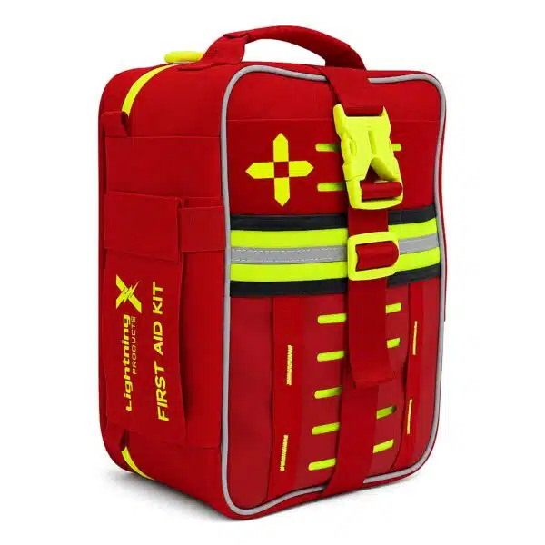 OSHA Class B trauma kit, 364-piece soft case with color-coded Med Pods and tourniquet.