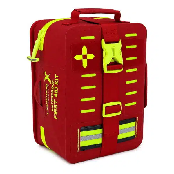 Waterproof trauma kit, 364-piece IPX7 TPU case with tourniquet and color-coded Med Pods.