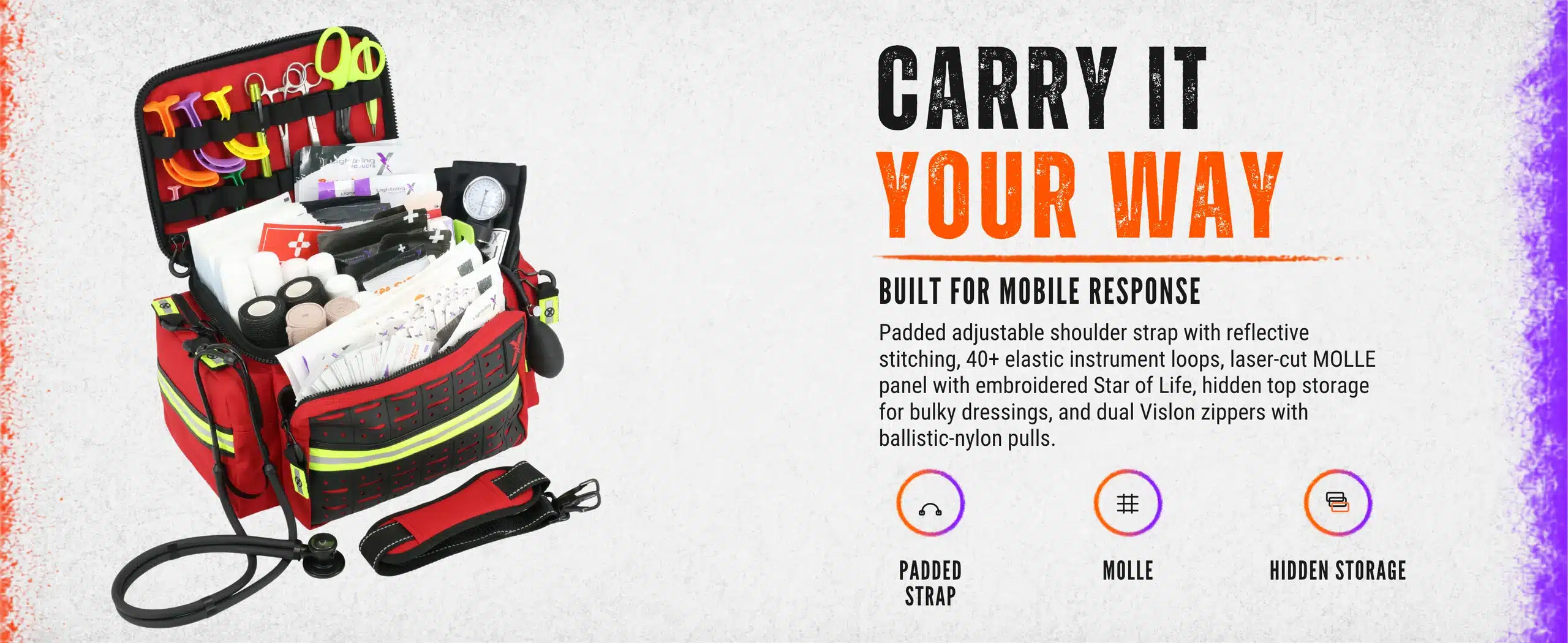 mb25-skb-07-carry Carry options: padded adjustable shoulder strap, handles, MOLLE and instrument loops