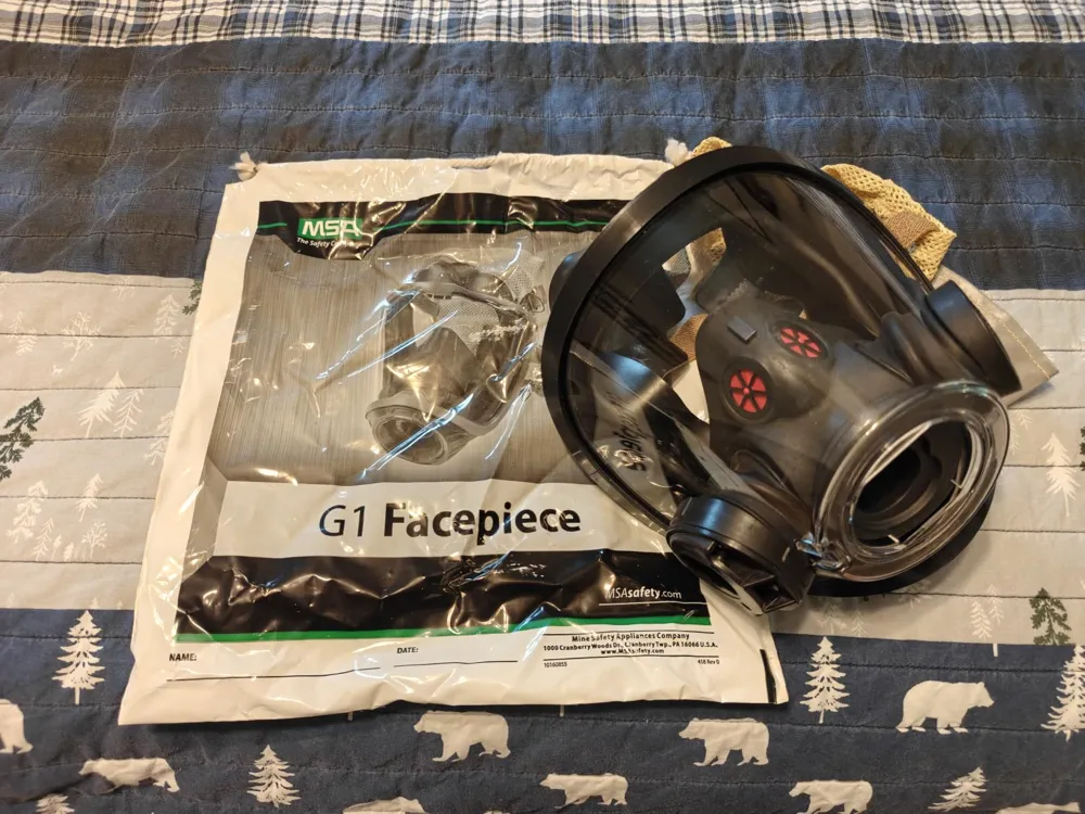 Customer photo: Premium Fleece Lined Drawstring SCBA Mask Bag