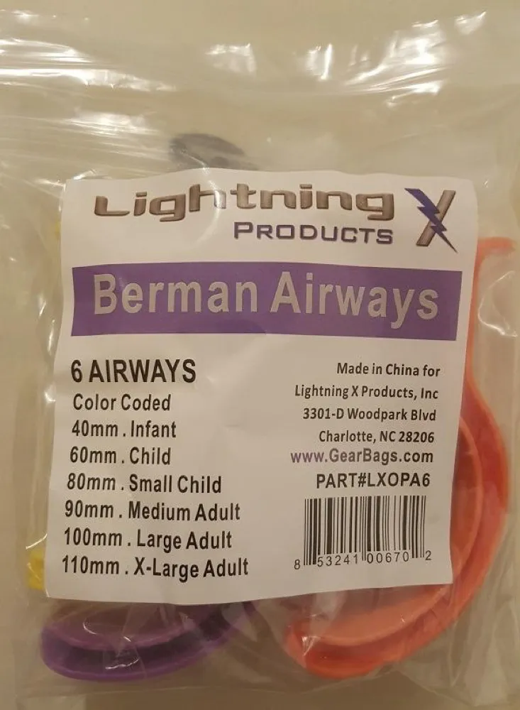 Customer photo: Berman Oropharyngeal Airways Kit